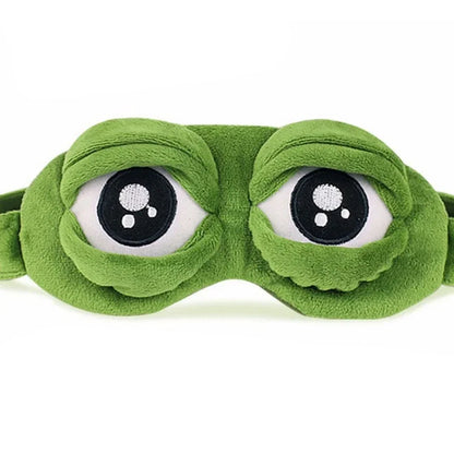 3D Sad Frog Sleep Mask Natural Sleeping Eyeshade Cover Shade Eye Patch