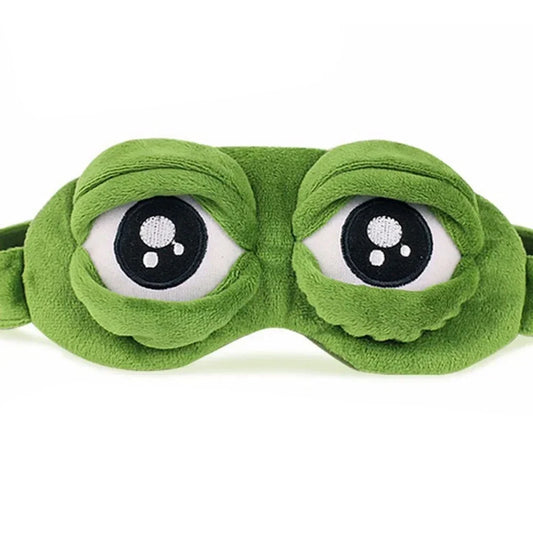 3D Sad Frog Sleep Mask Natural Sleeping Eyeshade Cover Shade Eye Patch