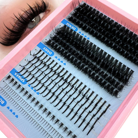15Rows Lash Clusters Spikes Eyelash Extensions Spiky Lashes Extension