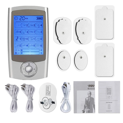 16 Modes Electric Tens Relax Muscle Stimulator EMS Acupuncture Body