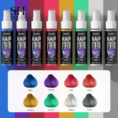 Temporary Hair Color Spray One-Time Hair Dyeing Instant Hair Salon