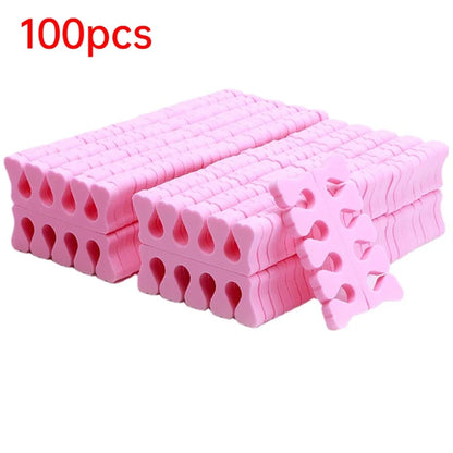 100,200pcs/Pack Nail Art Toe Separators Fingers Foots Sponge Soft UV