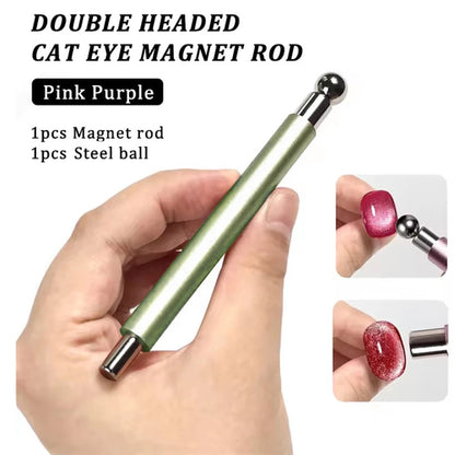 1Pcs Round Steel Magnetic Ball Double-Headed Thickened Cat-Eye