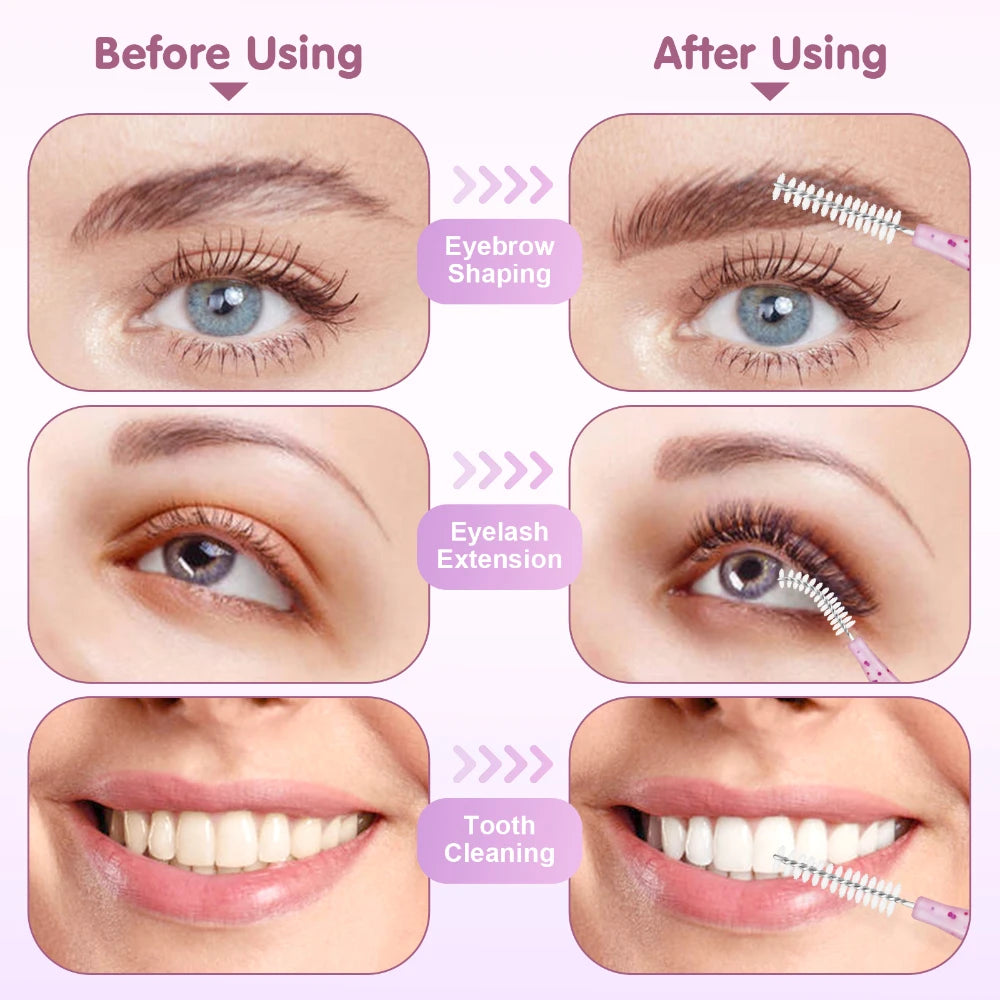 MAYOOC Mini Eyebrow Brush Brow Perm Brush Disposable Brow Lifting