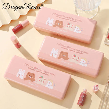 Set of 10 Fine Shimmer Lip Glosses, Easy-To-Apply Lip Glaze,