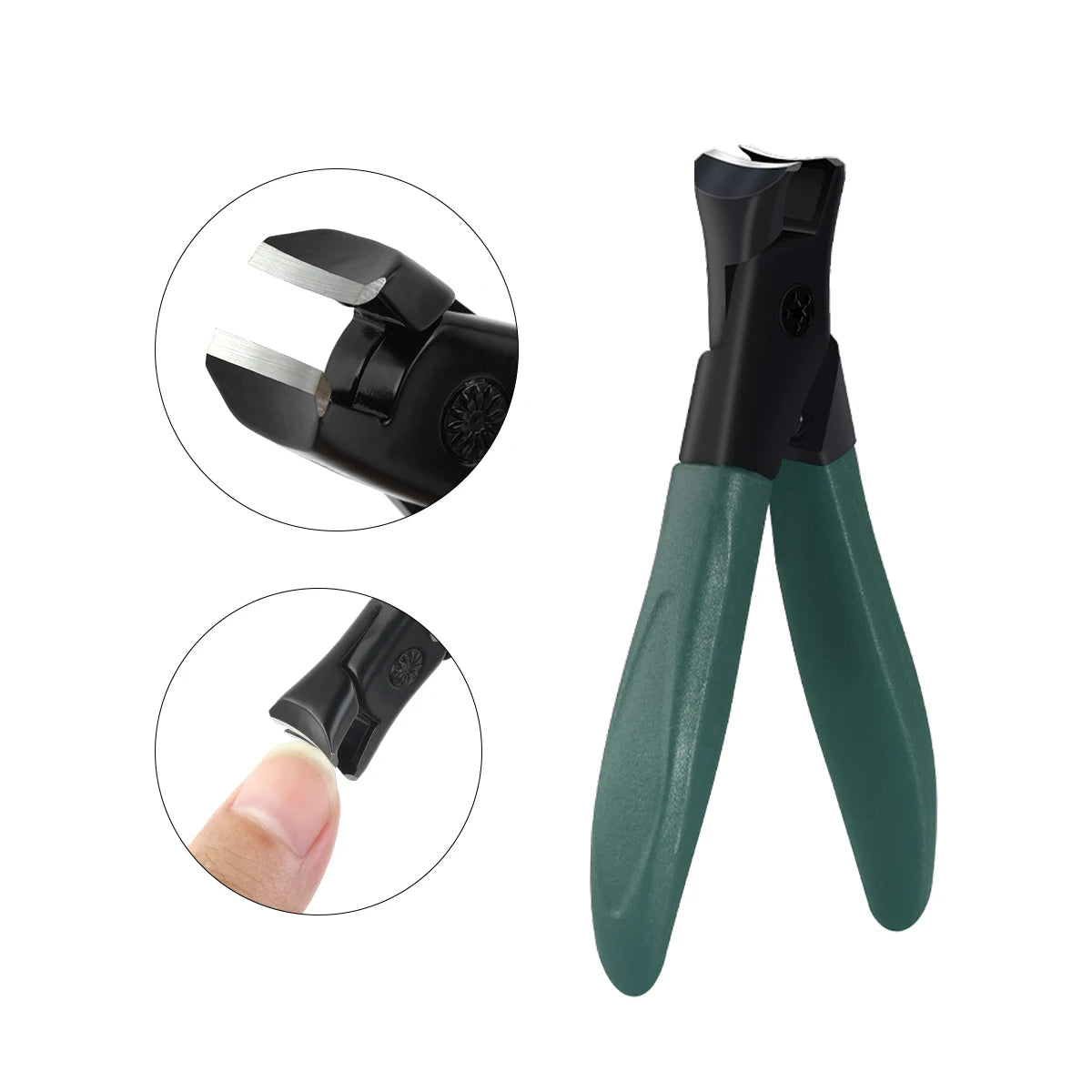 Anti-splash Nail Clipper Stainless Steel Fake Nails Cutter Trimmer