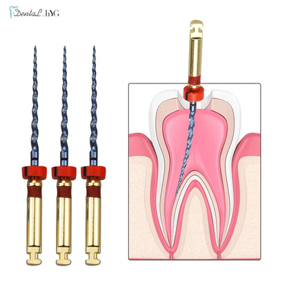 Dental Root Canal File Gold Endo Rotary Super Files Golden Endodontic