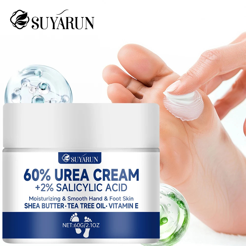 SUYARUN 60% Urea Foot Cream for Cracked Heels & Dry Skin - Intensive