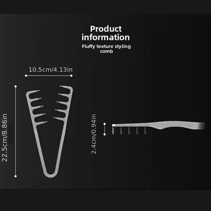 New Volumizing Wide-Tooth Hair Styling Comb Textured Styling Comb
