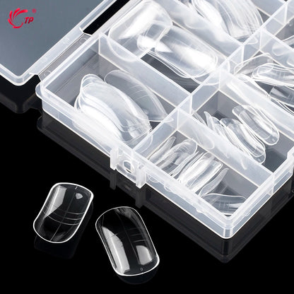 TP 150Pcs Toe Dual Nail Forms for Poly Extension Gel Toenail Dual