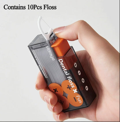 High Tensile Strength Dental Floss Pick Bow Shaped Super Thin Dental