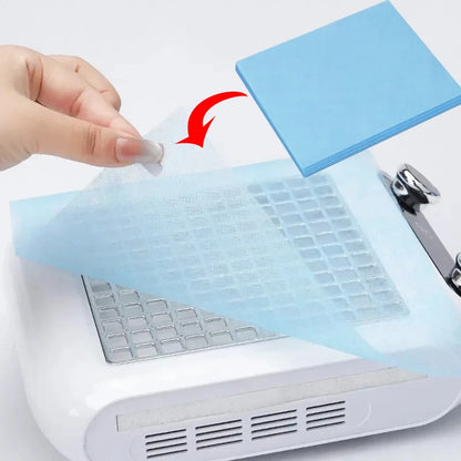 100pcs Nail Vacuum Clean Collector Filter Paper Dustproof Replace Nail