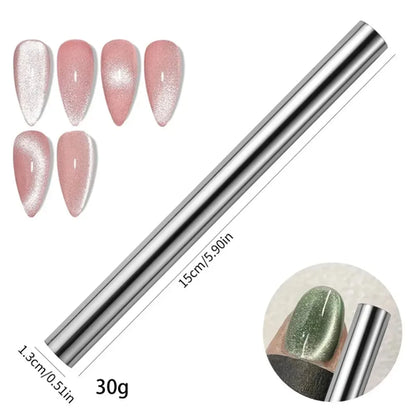 27pcs Cat Eye Magnet Cube for Nails Strong Magnetic Square Stick 9D/5D