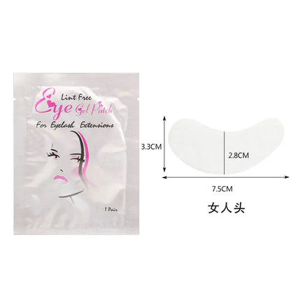50 Pairs Eyelash Under Eye Patches Eye Pad Isolation Remove Hydrogel