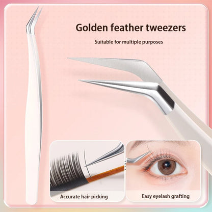 Multifunctional Tweezers Stainless Steel Eyelash Tweezers Grafting