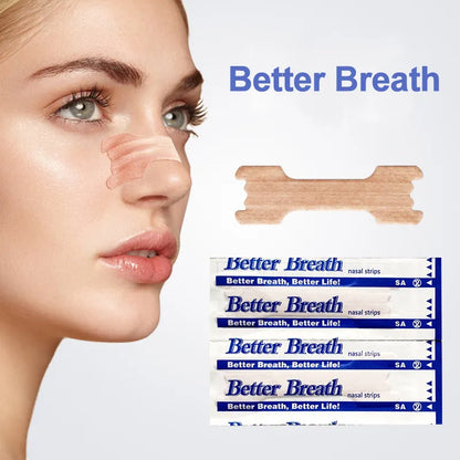 10/50PCS Breath Nasal Strips Right Aid Stop Snoring Nose Patch Good