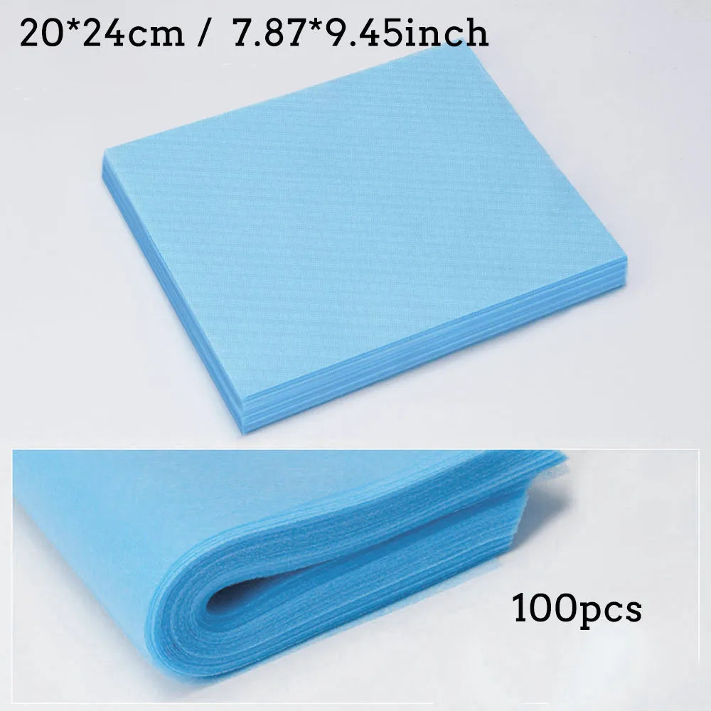 100Pcs Nail Vacuum Clean Collector Filter Paper Set 20*24cm Dustproof