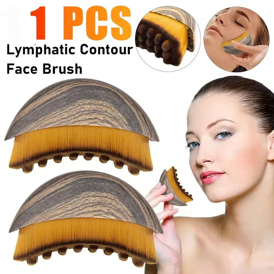 Lymphatic Contour Face Brush,Chin &Jawline Sculpting,Drainage Massager