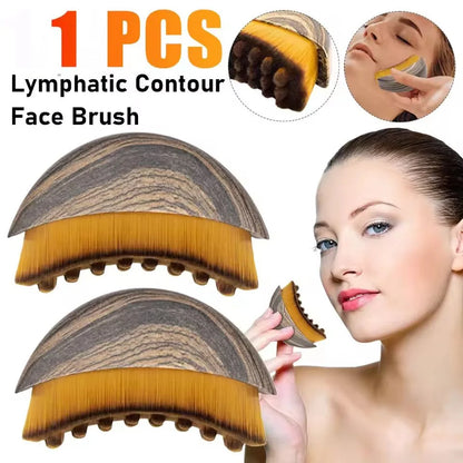 Lymphatic Contour Face Brush,Chin &Jawline Sculpting,Drainage Massager