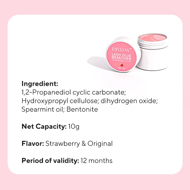 DIYDAY Eyelash Glue Remover No Irritation Ultra-Fast Cleaning Lash