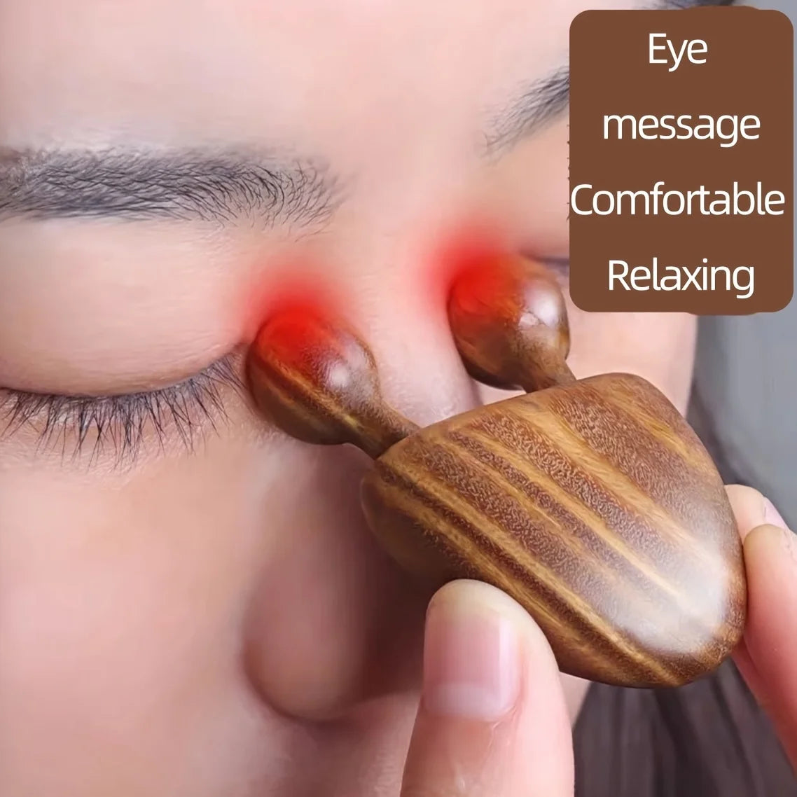 1pc Sandalwood Face Massager Nose & Face Massager - Eye Relief Tool