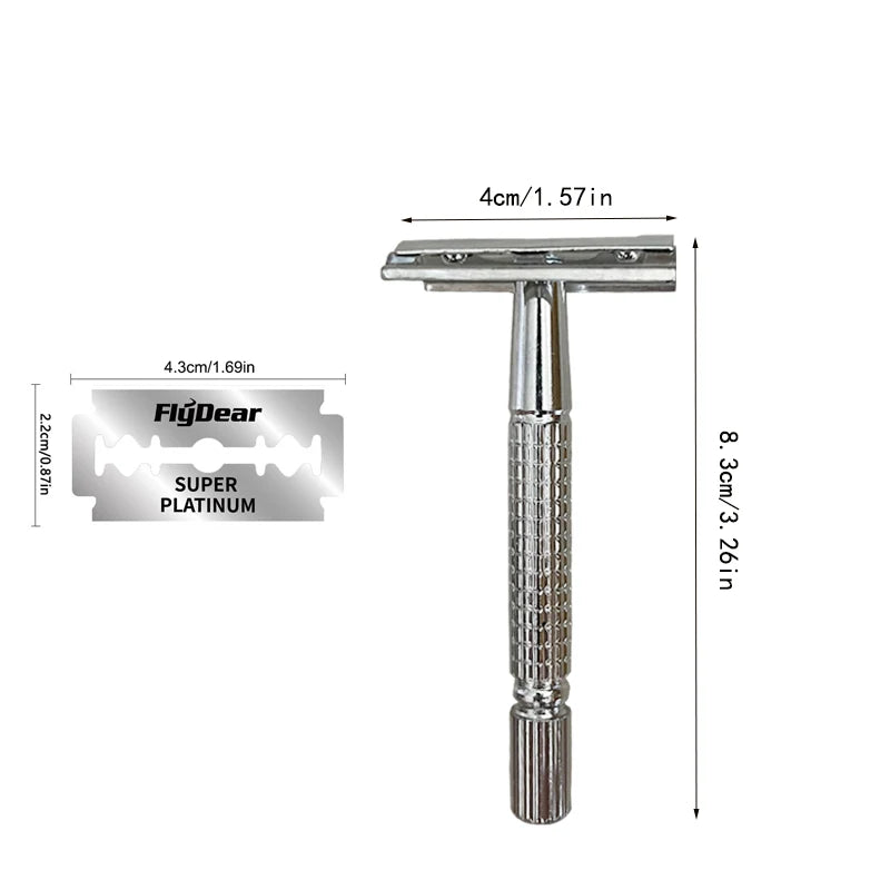 Classic Razor Handle Razor Holder Men 'S Shaving Face Razor Blades