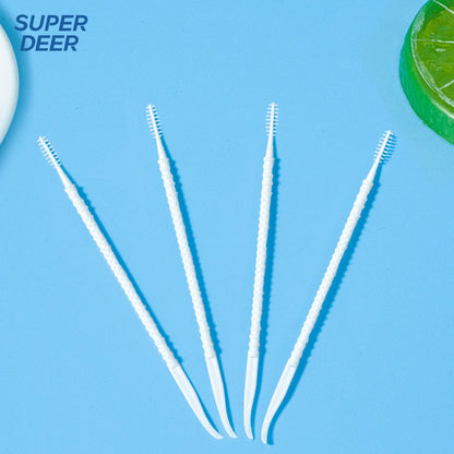 300 PCs Boxed Toothpick Brush Plastic Toothpick Disposable Household
