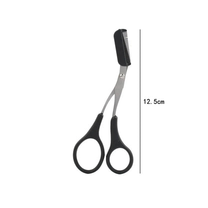 Karsyngirl 1Pcs Safe Eyebrow Trimmer Stainless Steel Eyebrow Scissors