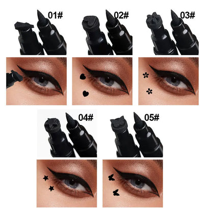 Dragon Ranee Double head Star Seal Eyeliner waterproof non-smudging