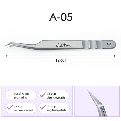 Stainless Steel Eyelash Extensions Tweezers Lash Artists High