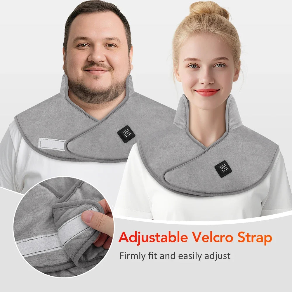 Electric Heating Shoulder Neck Pad USB Heated Back Wrap 3 Heat Level