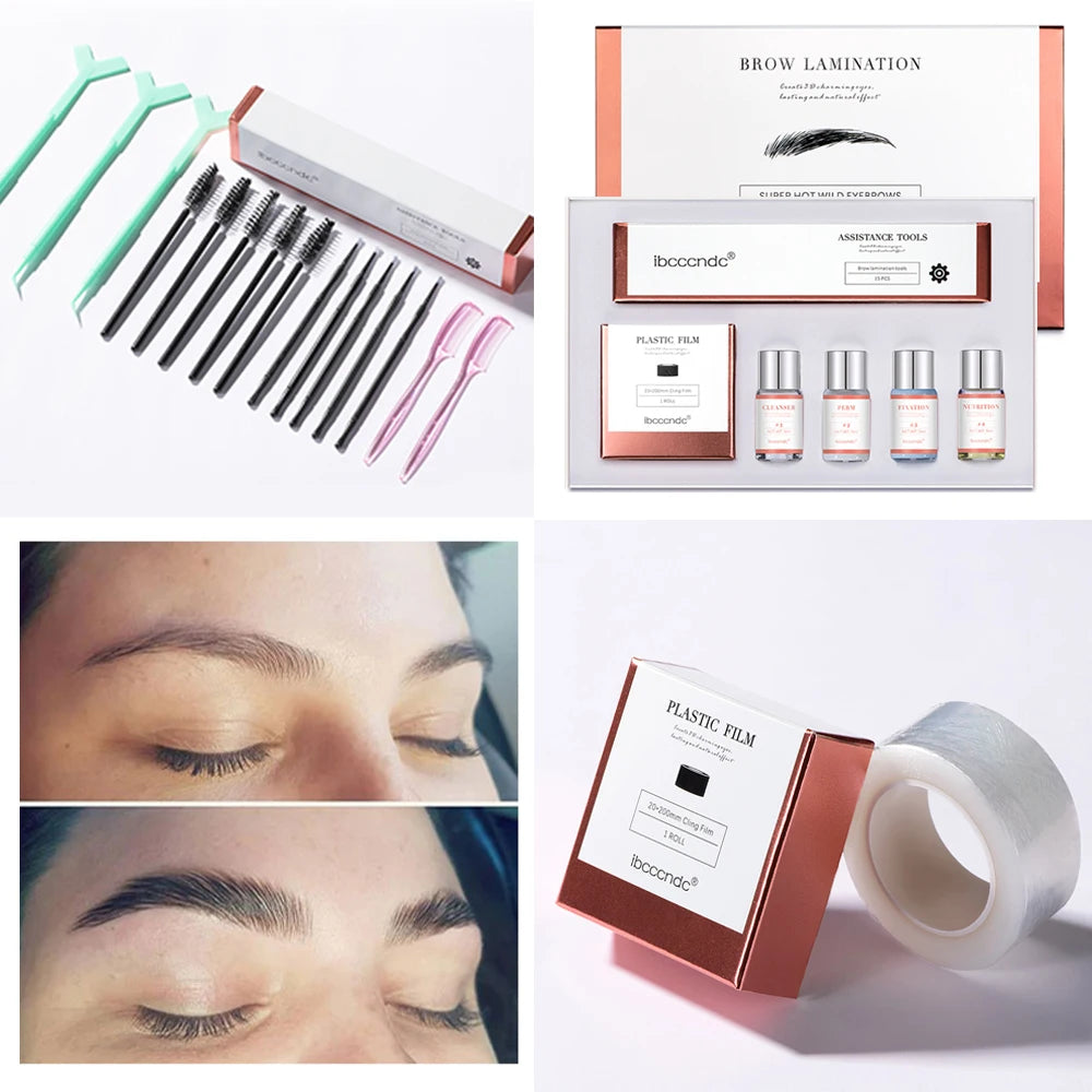 Pro Brow Lift Perming Eyebrow Lifting Brow Lamination Kit with Cling