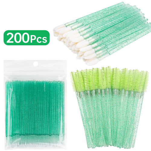200pcs Eyelash Extension Special Eyelash Removal Brush Micro Brush