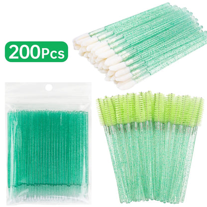 200pcs Eyelash Extension Special Eyelash Removal Brush Micro Brush
