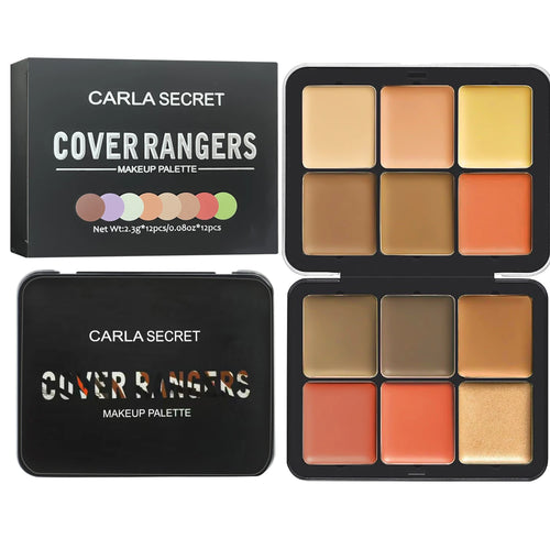 12-color iron box concealer blush cream matte highlight contour makeup