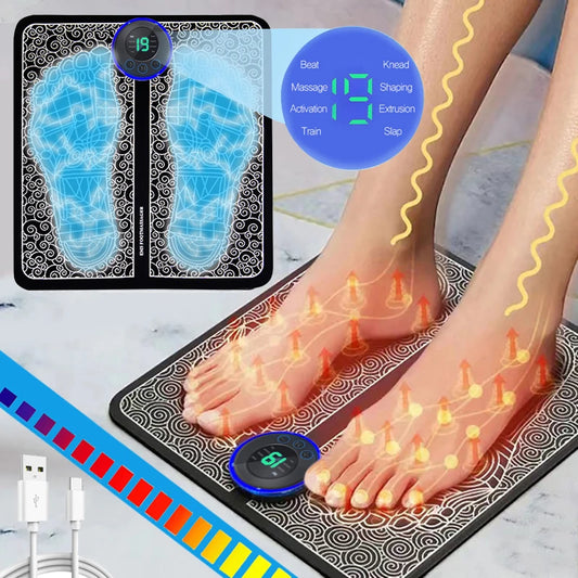 Electric Foot Massager Pad Muscle Massage Relaxation Trainer For