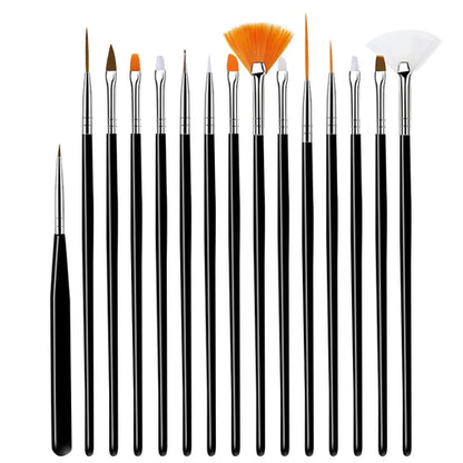 5/20Pcs Nail Art Brush Design Tip Painting Drawing Carving Dotting Pen