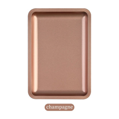 1PC Square Stainless Steel Cosmetic Storage Tray Nail Art Manicure