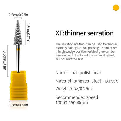 Tip Tungsten Carbid Nail Drill Bits Electric Manicure Drill Accessory