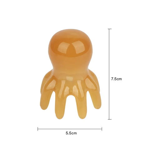 Octopus Massage Comb Resin Head Meridian Scraping Scalp Massage Brush