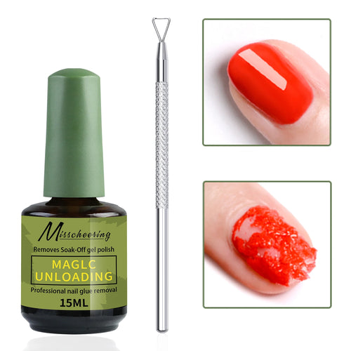 Misscheering 15ml Magic Fast Nail Gel Polish Remover Clean UV Soak Off