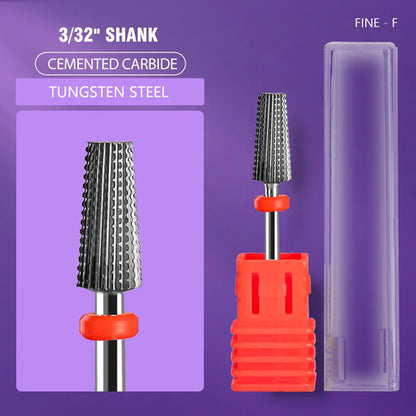 Ceramic Tungsten Carbide Nail Drill Bit Rotate Burr Milling Nail