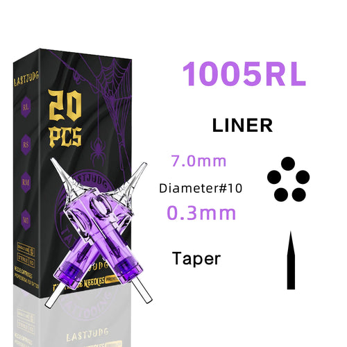 Tattoo Cartridge Needles 20Pcs LASTJUDG Tattoo Needles For Makeup