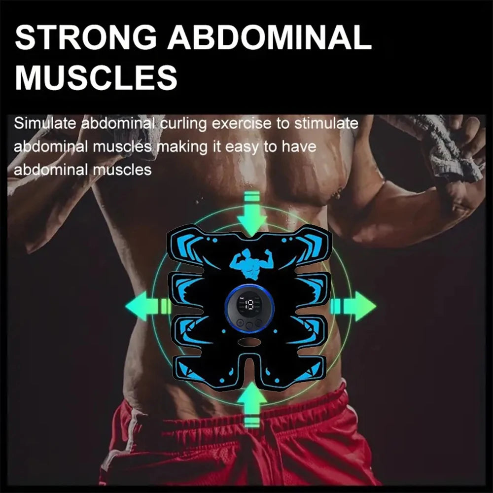 New USB Rechargeable EMS Muscle Stimulator ABS Arm 3 IN 1 Trainer