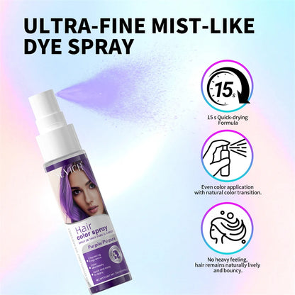 Halloween Hair Color Spray Disposable Hair Dye Spray DIY One-Time Hair