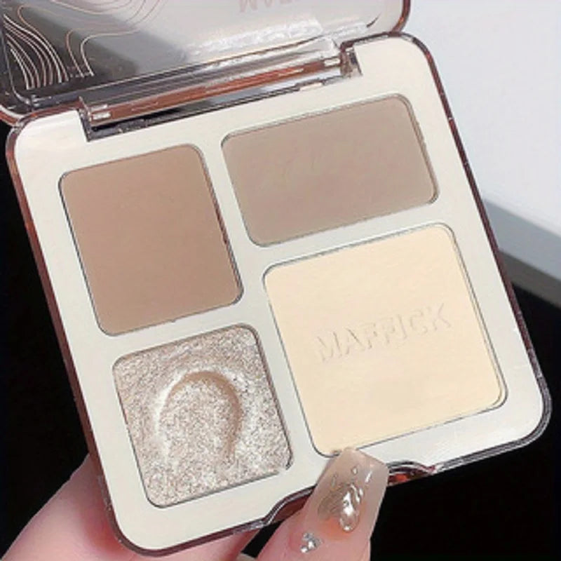 Natural Stereoscopic Face Powder Palette  Matte Bronzer  Contour