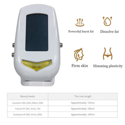 3 in 1 40K Ultrasonic Body Sculpting Machine for Body Slimming Firming