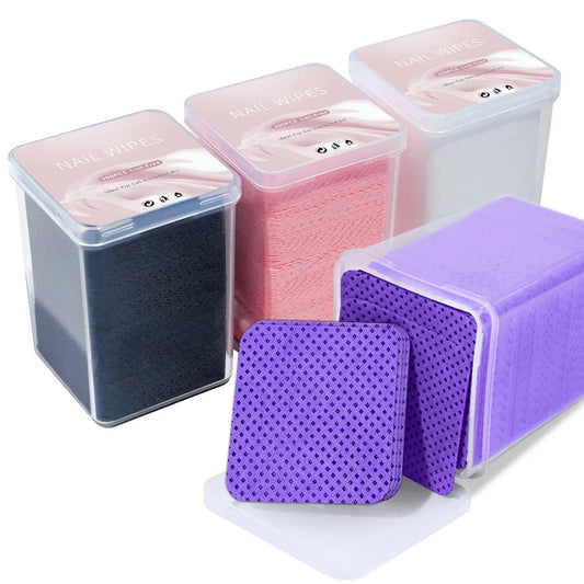 Lint-Free Nail Polish Remover Cotton Wipes UV Gel Tips Remover Cleaner