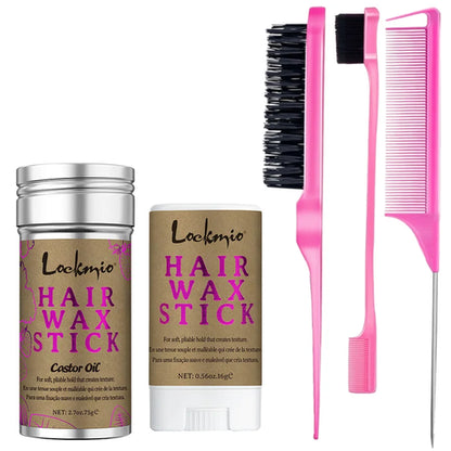 Styling Hair Wax Stick High Shine Smooth Hair & Wig Solid Wax Stick
