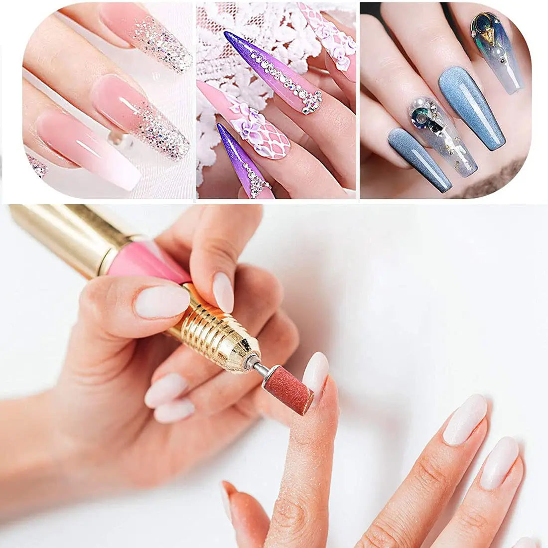 100pcs/50pcs Sanding Cap Bands For Electric Manicure Machine